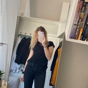 Black T-shirt with a little bit of shimmer